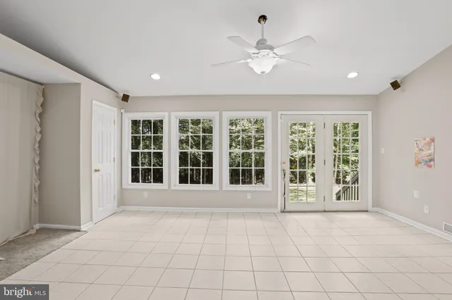 a view of an entryway with a window