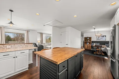 a bedroom with a bed and a closet