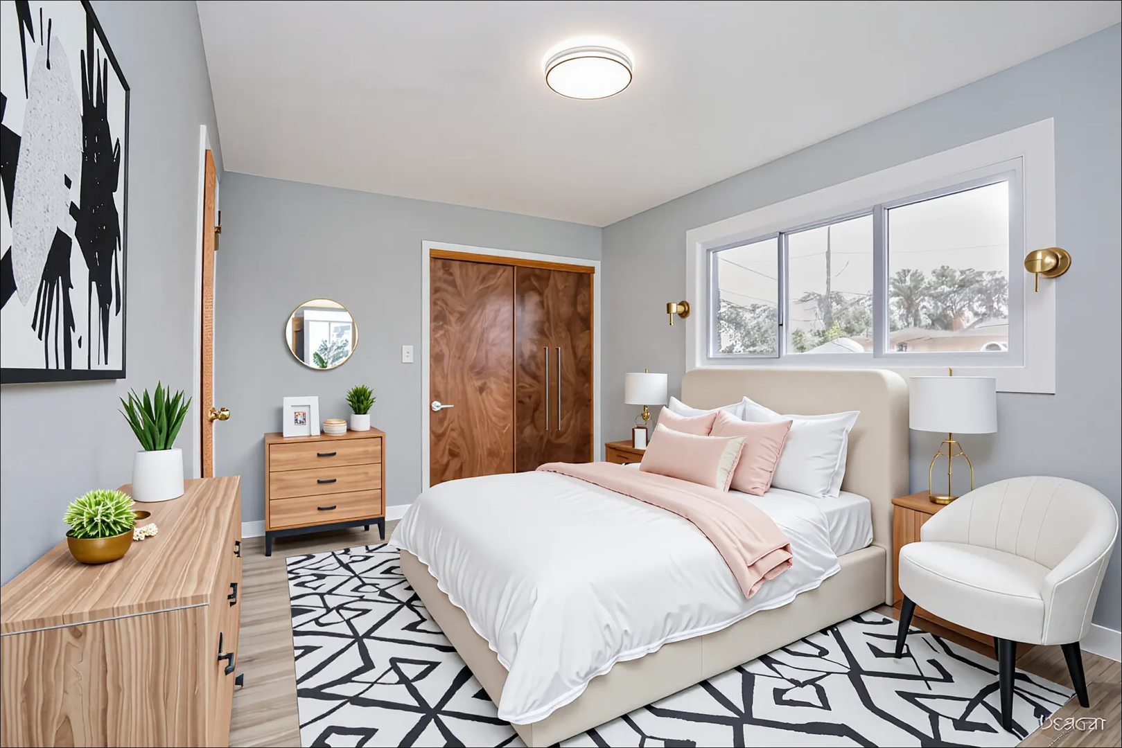 9015 South Carpenter Street Chicago, IL 60620 - Photo 11 of 23 a bedroom with a bed and a couch