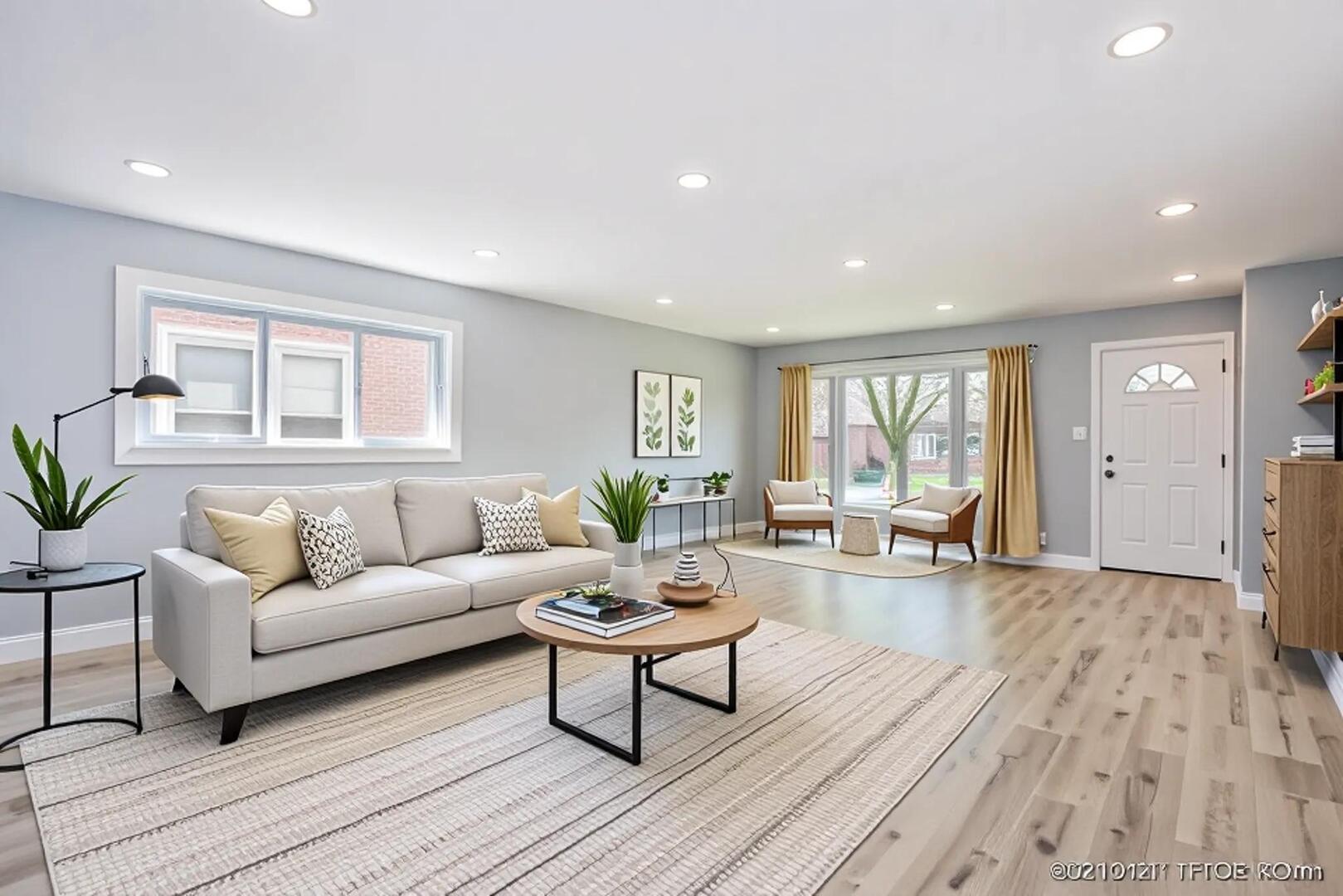 9015 South Carpenter Street Chicago, IL 60620 - Photo 4 of 23 a living room with furniture and wooden floor