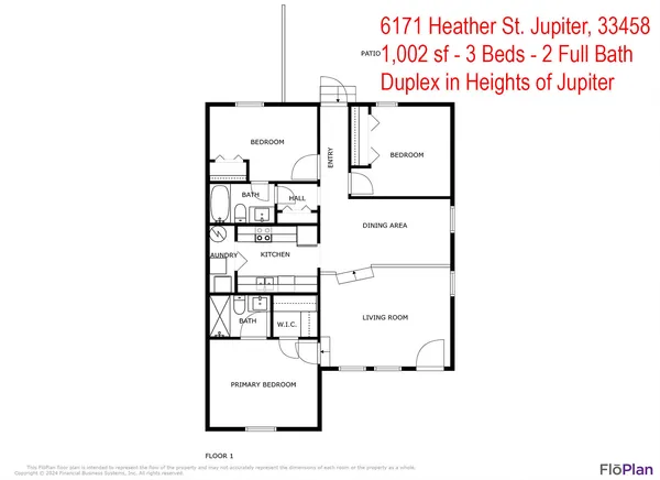 $2,400 | 6171 Heather Street, Jupiter, FL 33458