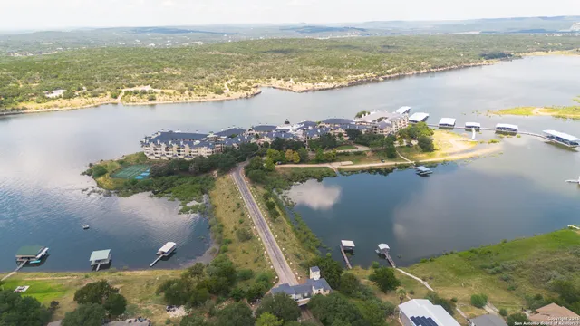 a view of a city and ocean view