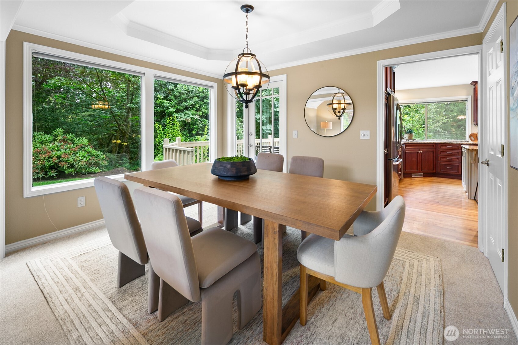 16116 68th Avenue West Edmonds, WA 98026 - Photo 16 of 40 a view of a dining room with furniture window and wooden floor