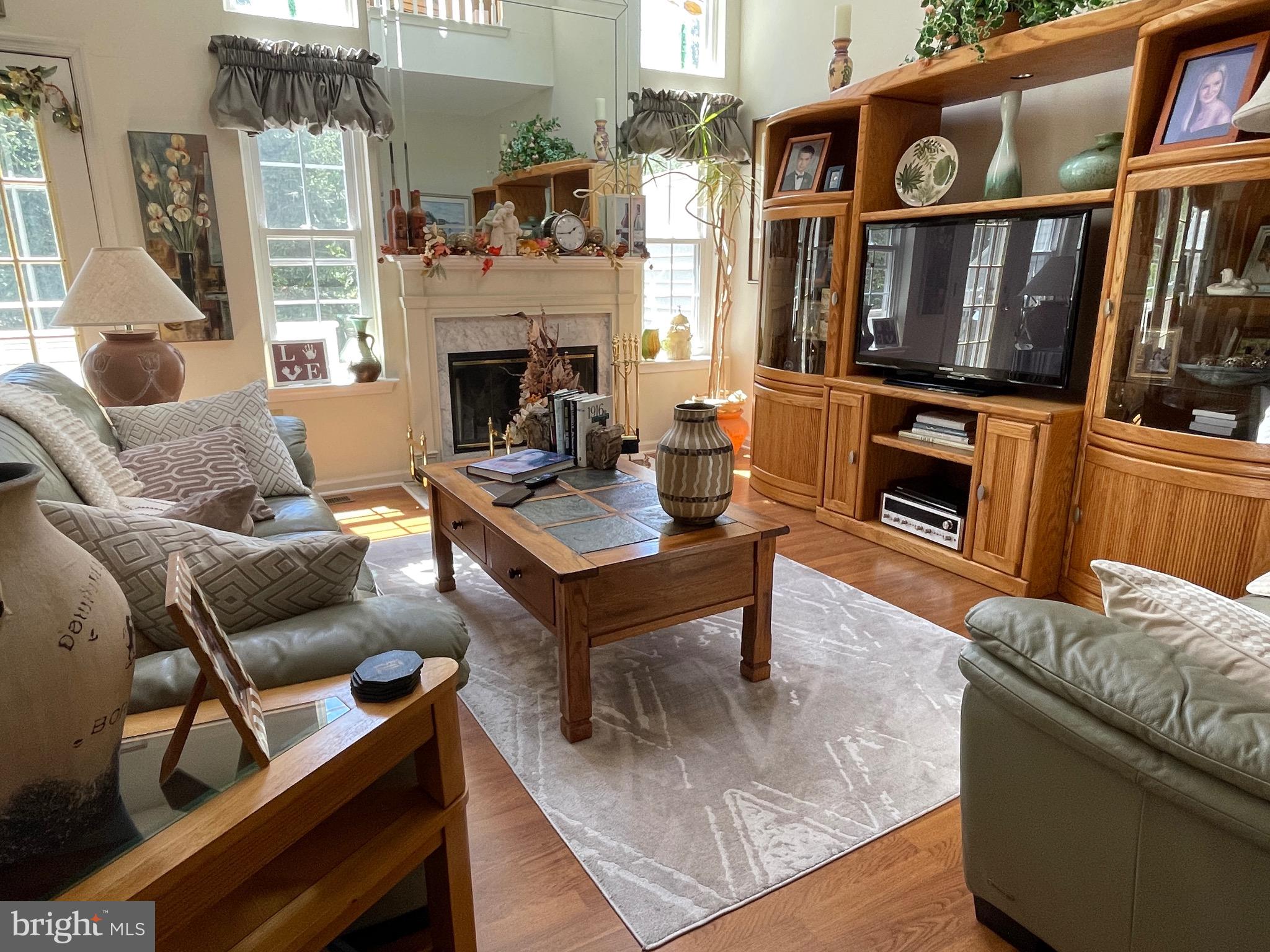 404 Fairview Way New Hope, PA 18938 - Photo 7 of 27 a living room with furniture a fireplace and a flat screen tv