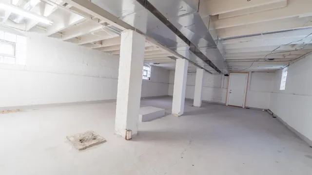 a view of storage and utility room