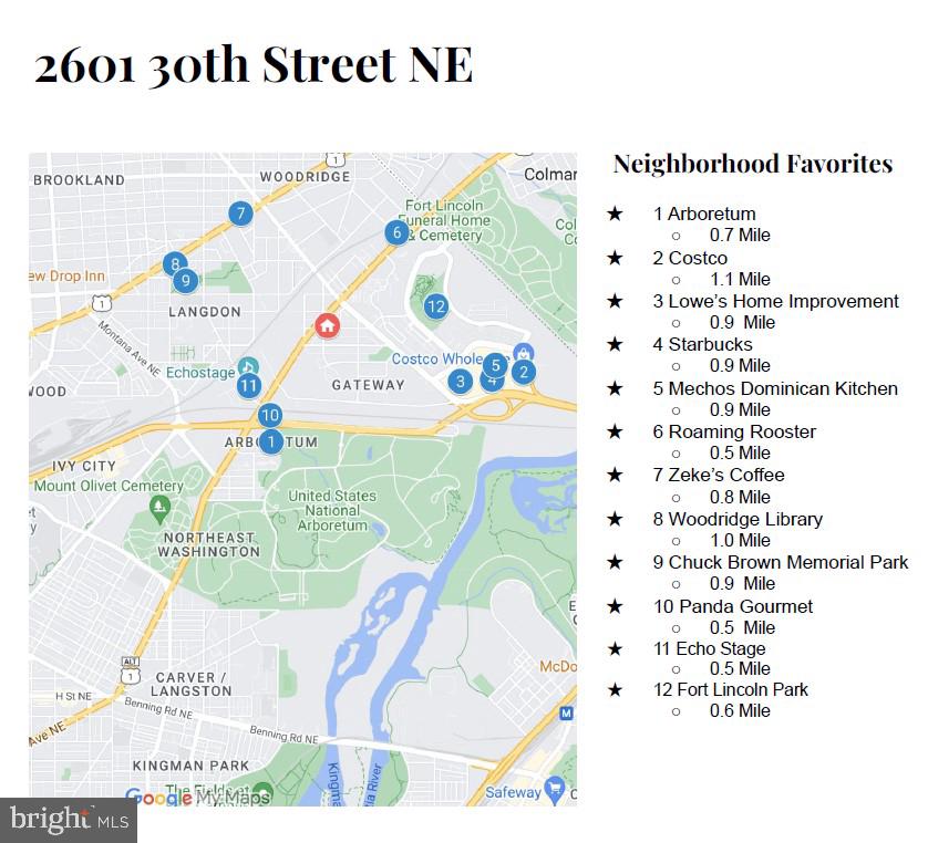 2601 30th Street Northeast, Unit 9 Washington, DC 20018 - Photo 19 of 19 Neighborhood favorites!