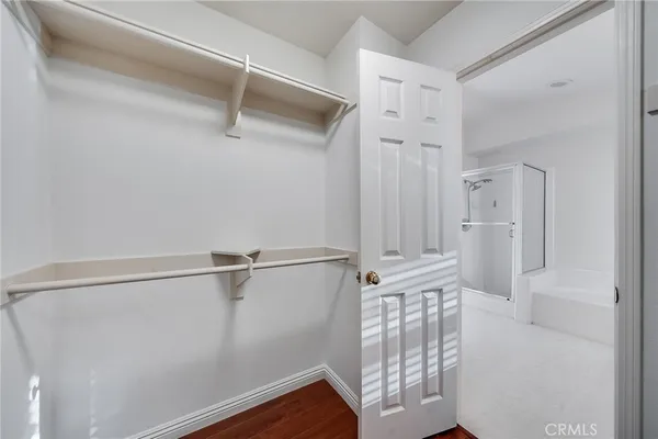 a view of walk in closet