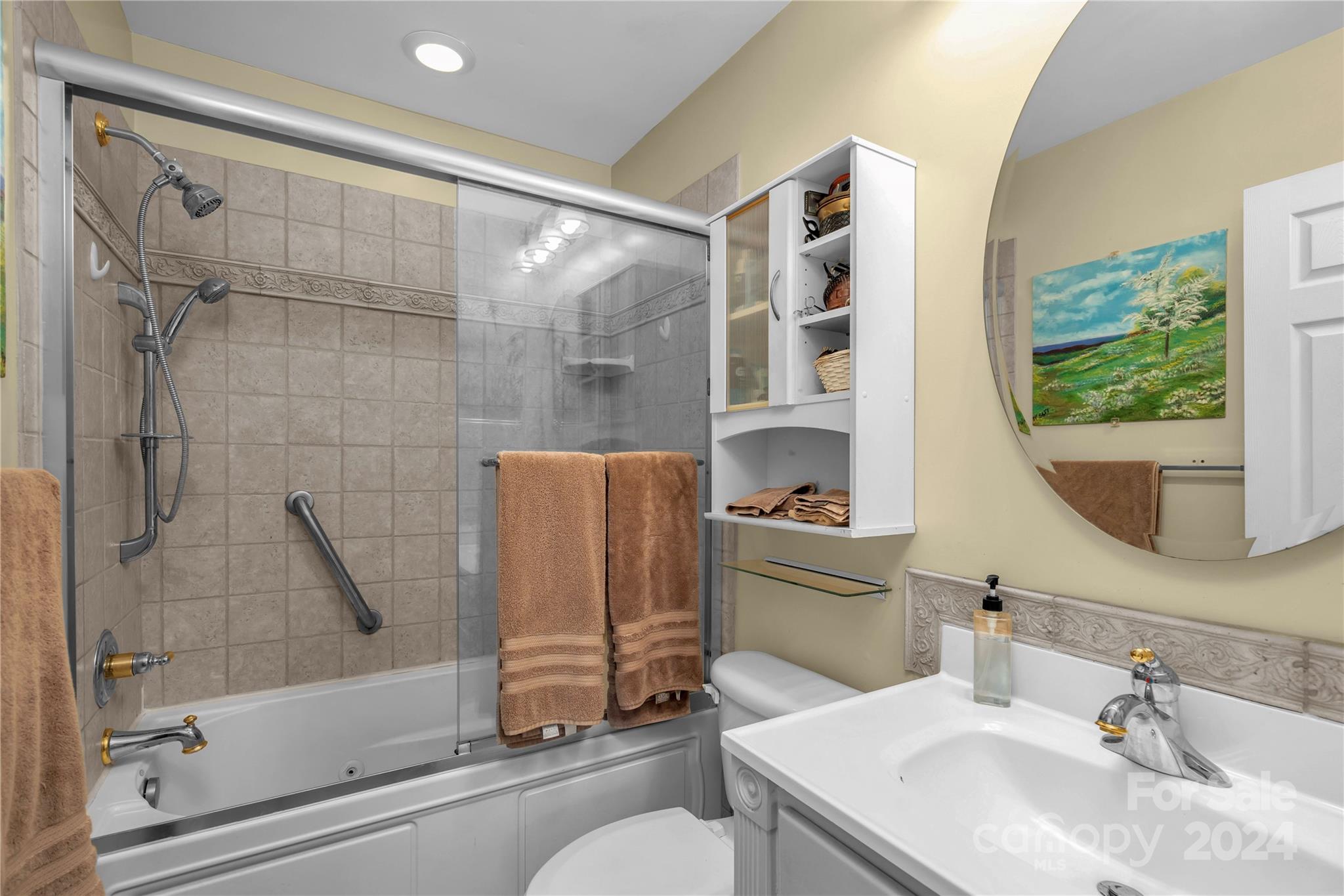 300 Gray Drive Charlotte, NC 28213 - Photo 20 of 40 a bathroom with a sink toilet and shower