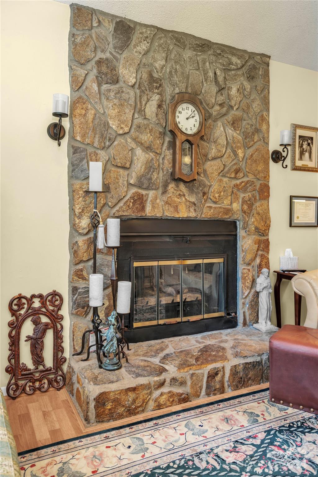 300 Gray Drive Charlotte, NC 28213 - Photo 30 of 40 a living room with fireplace
