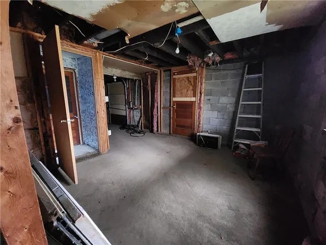 a room with storage and utility