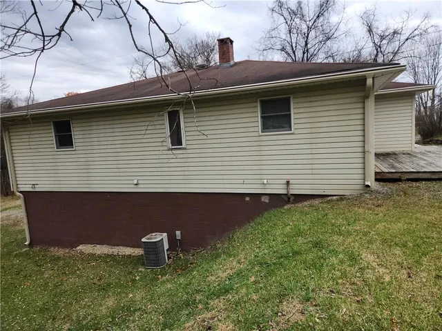 a backyard of a house