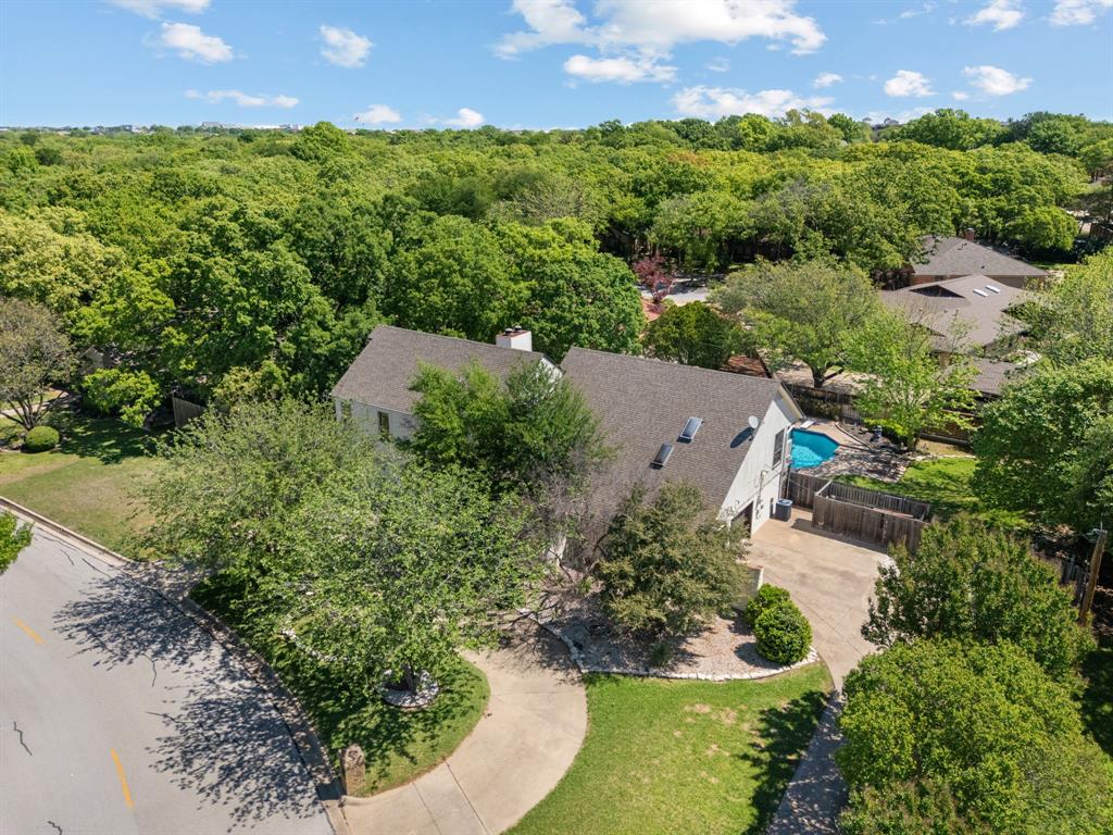 5107 Racquet Club Drive Arlington, TX 76017 - Photo 38 of 40 an aerial view of residential house with outdoor space and garden