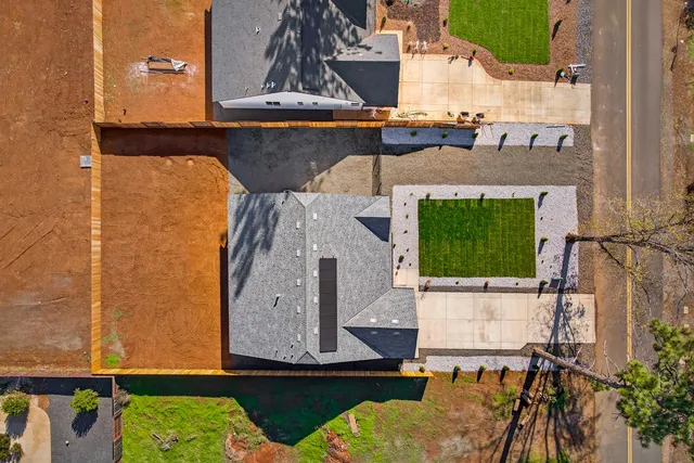 a view of city and mountain