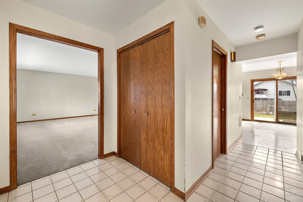 a view of a room with an empty space