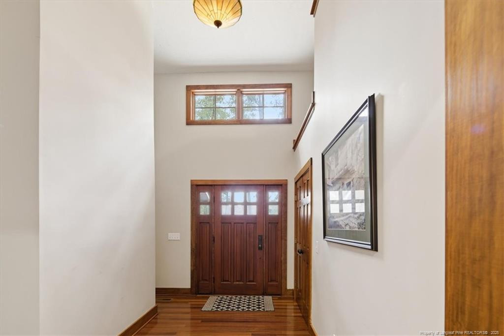 575 South Valley Road Southern Pines, NC 28387 - Photo 3 of 48 a view of an entryway with wooden floor