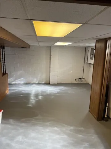 a view of a bathtub in a room