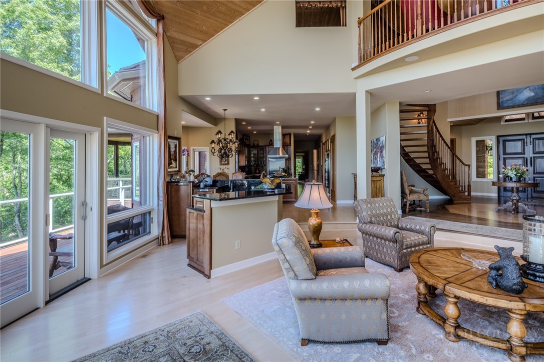331 Branch Water Run Linville, NC 28646 - Photo 12 of 50 a living room with furniture and large windows