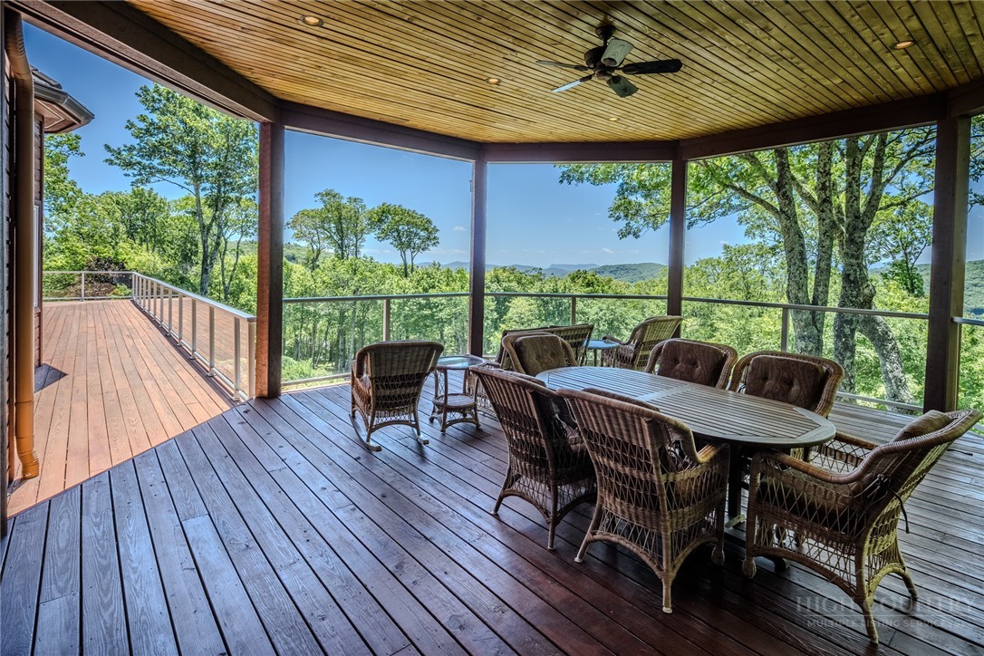 331 Branch Water Run Linville, NC 28646 - Photo 40 of 50 a view of a patio on the roof deck