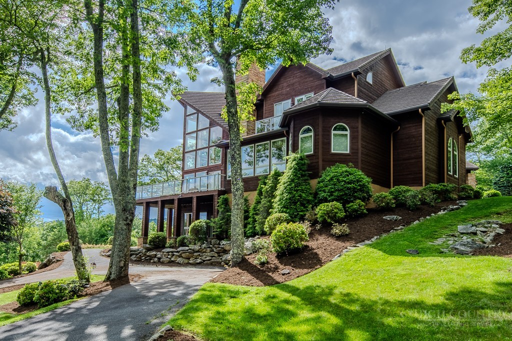 331 Branch Water Run Linville, NC 28646 - Photo 47 of 50 a front view of a house with garden