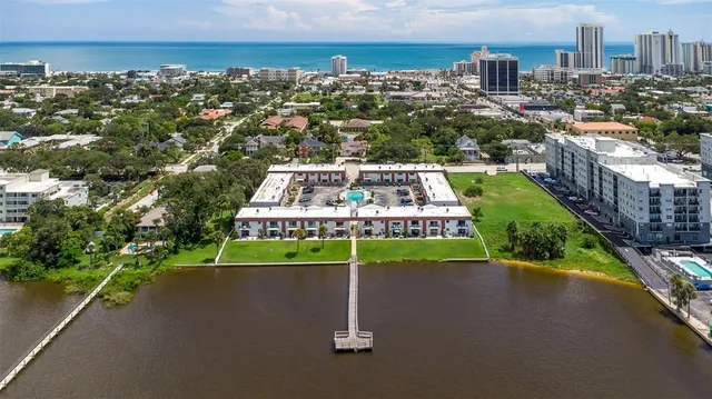 a front view of a house with a patio