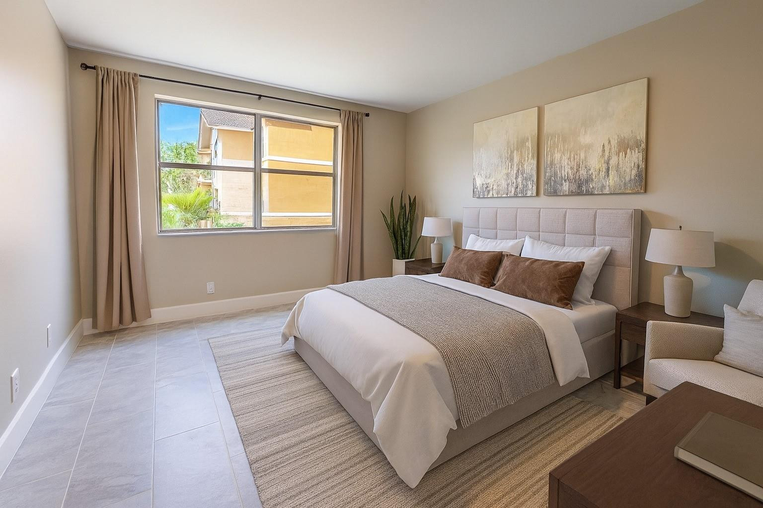 9055 Wiles Road, Unit 208 Coral Springs, FL 33067 - Photo 23 of 35 a bedroom with a bed and a window