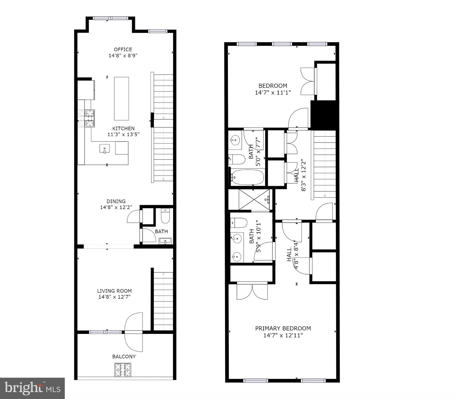 1226 4th Street Northwest, Unit 2 Washington, DC 20001 - Photo 29 of 29 Floorplan