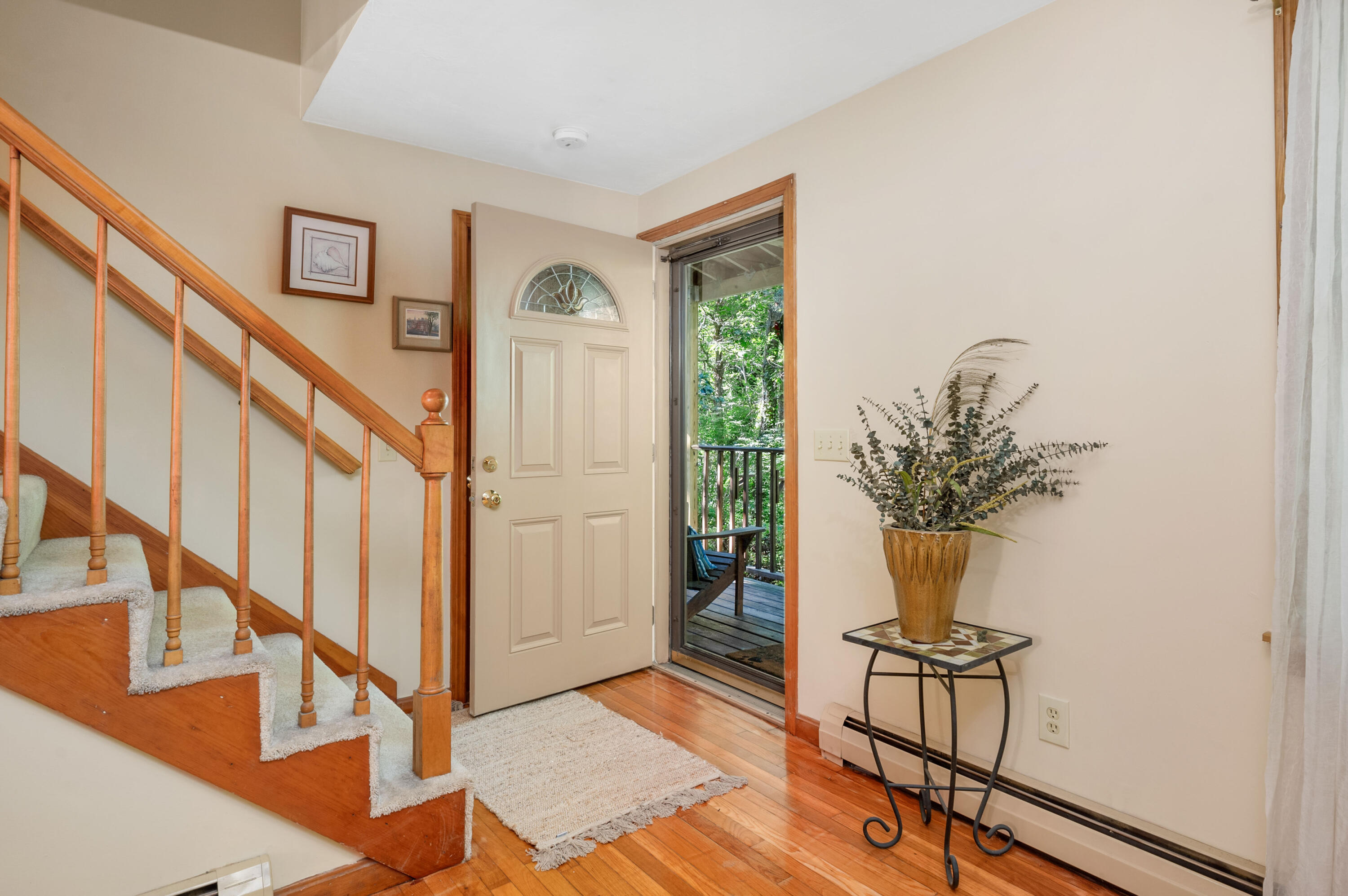 364 Jones Road Marstons Mills, MA 02648 - Photo 4 of 24 a view of an entryway with wooden floor and a potted plant
