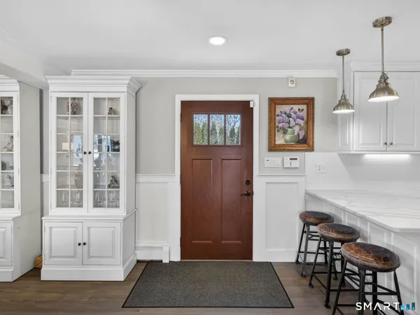 a view of a terrace with outdoor space