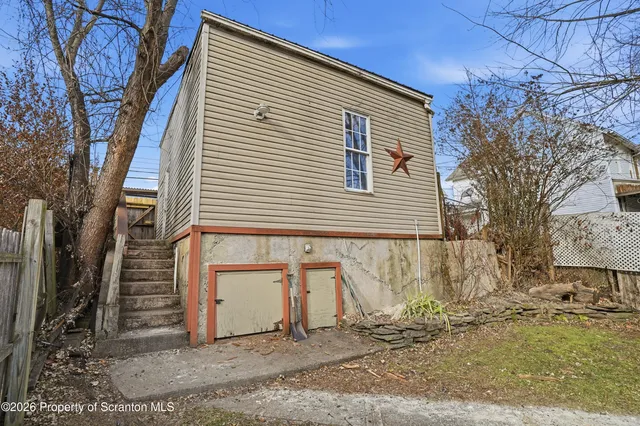 a picture of a bench in a white building