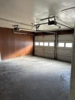 a view of a garage