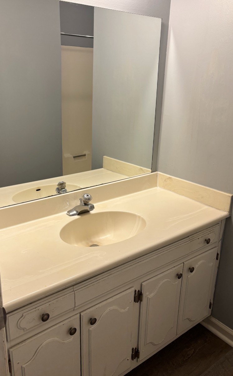 4001 Anderson Road, Unit C115 Nashville, TN 37217 - Photo 14 of 19 a bathroom with a sink and a mirror