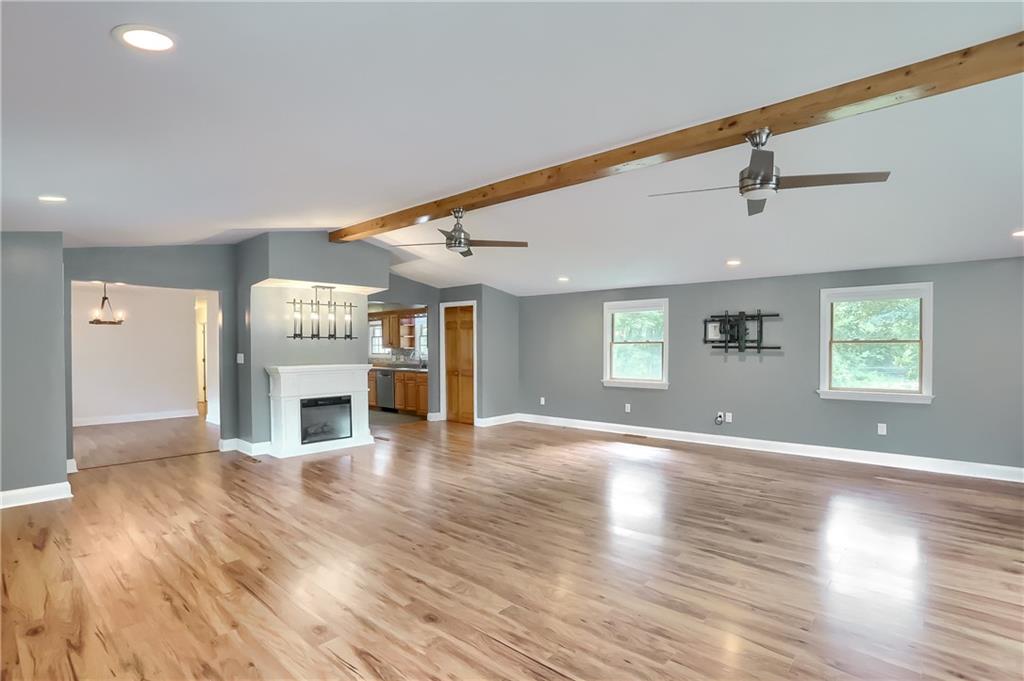 319 Dobson Road Mars, PA 16046 - Photo 11 of 25 a view of empty room with wooden floor and window