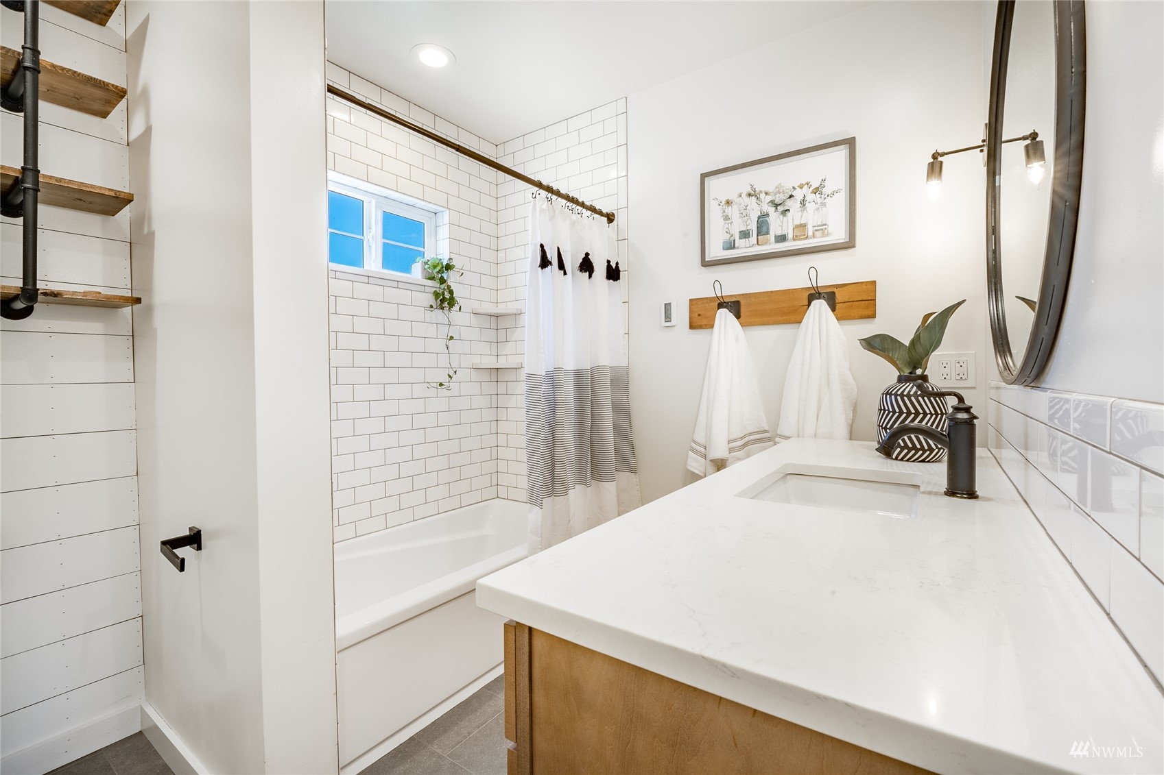 8249 Valley View Road Custer, WA 98240 - Photo 18 of 38 a bathroom with a sink and a shower
