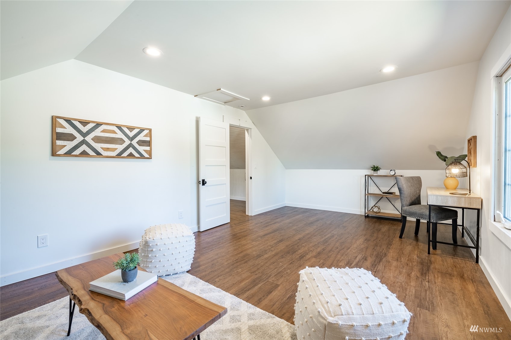 8249 Valley View Road Custer, WA 98240 - Photo 26 of 38 a living room with furniture and a wooden floor