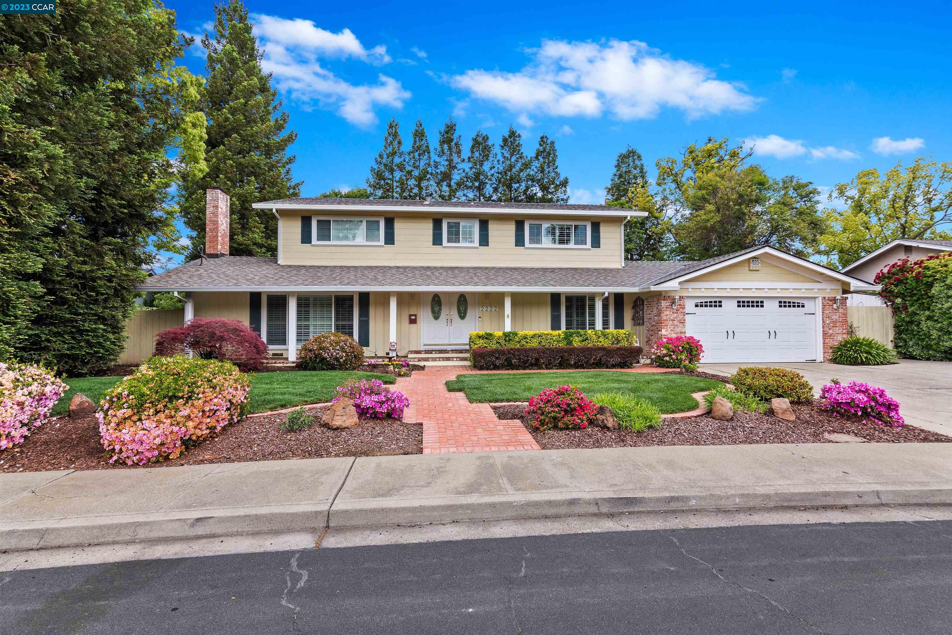 front view of house with a yard