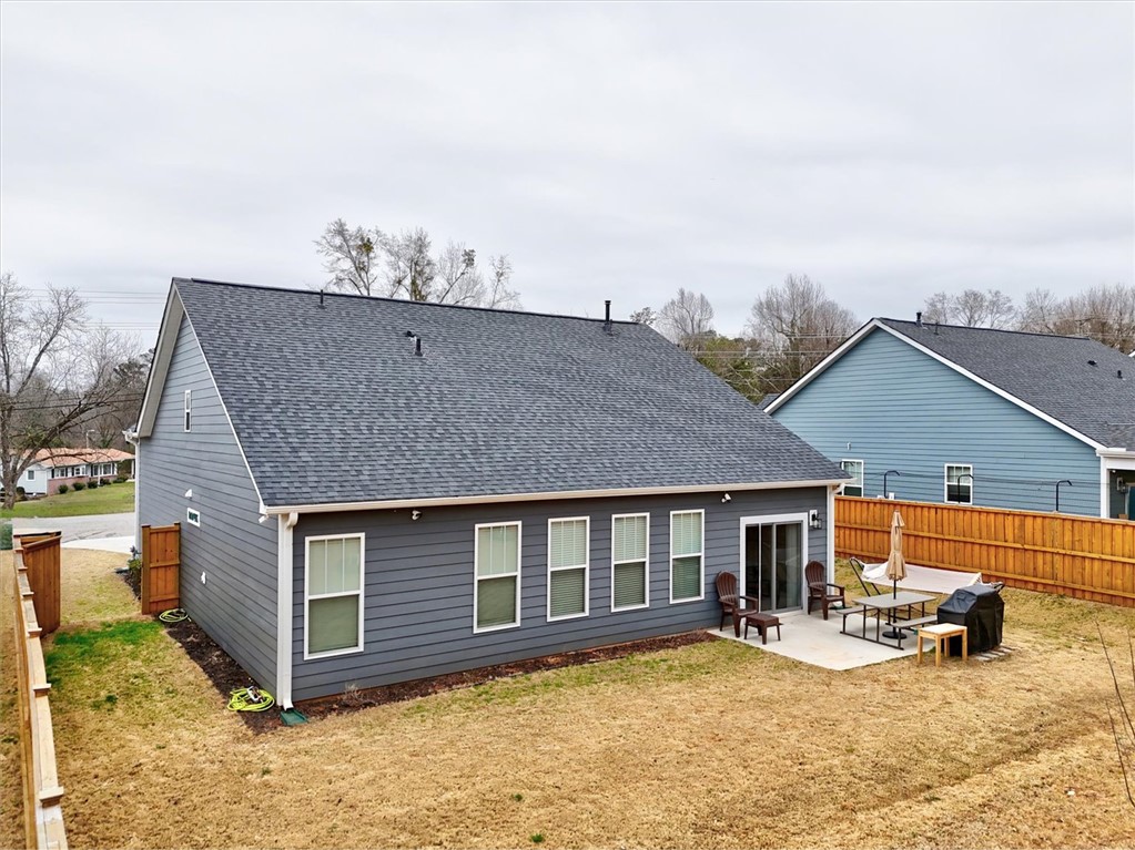 529 Overbrook Drive Seneca, SC 29678 - Photo 27 of 33 This newly constructed home features a fenced backyard with a patio for outdoor enjoyment.