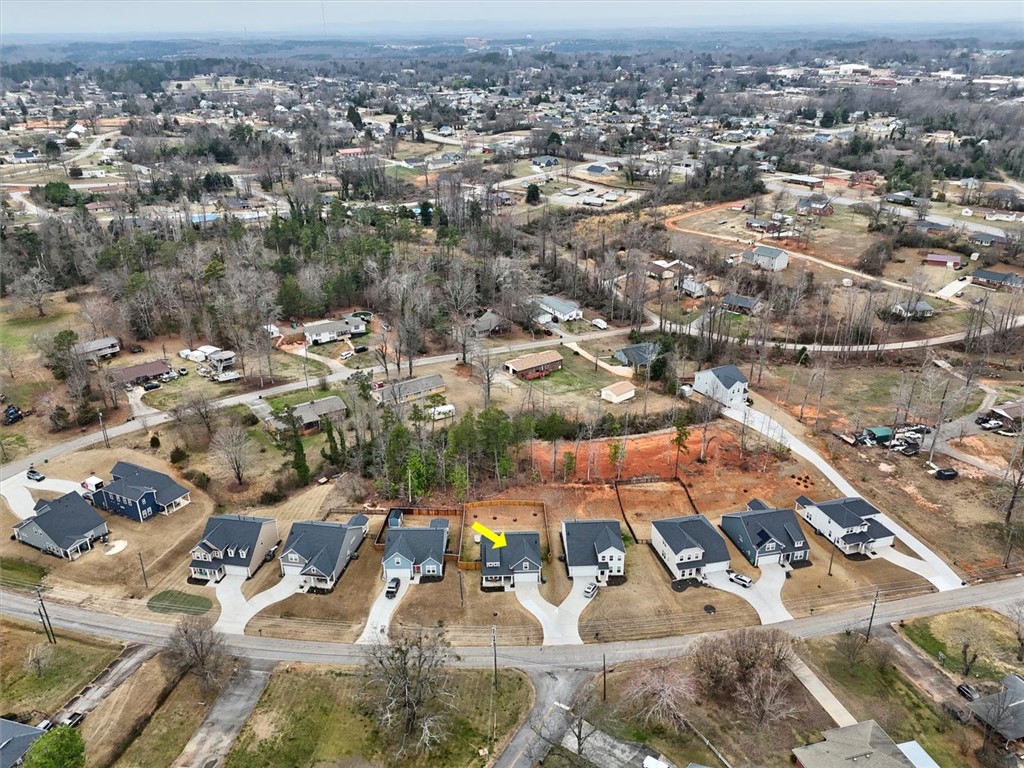 529 Overbrook Drive Seneca, SC 29678 - Photo 30 of 33 An aerial perspective reveals a residential community nestled amidst verdant surroundings.