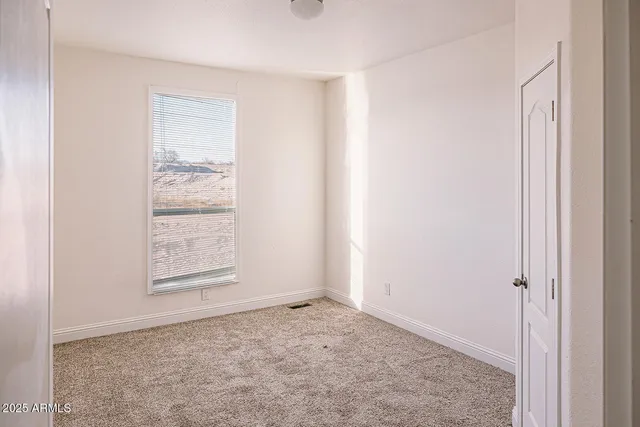 a view of a livingroom with a walk in closet and closet