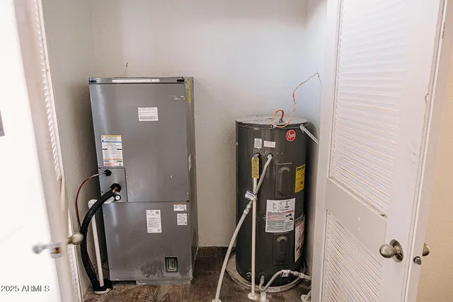 a view of a kitchen from the kitchen