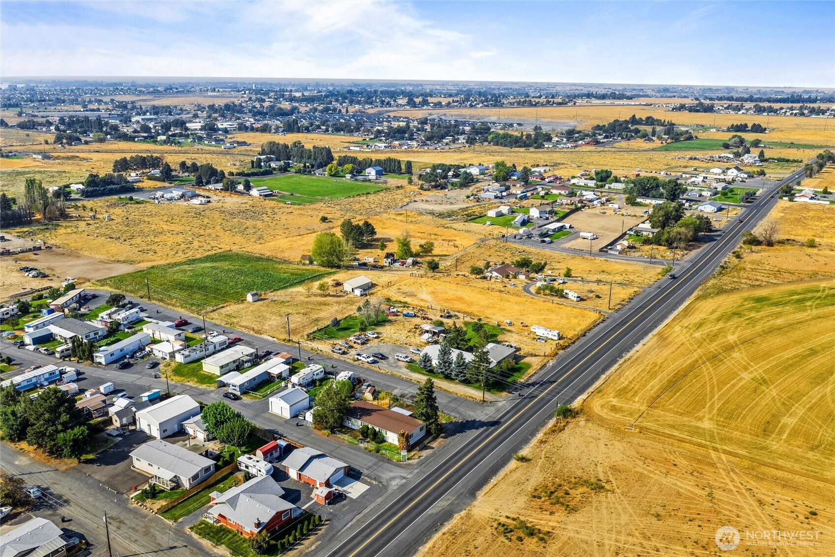 9749 Harris Road Northeast Moses Lake, WA 98837 - Photo 25 of 25 an aerial view of a city