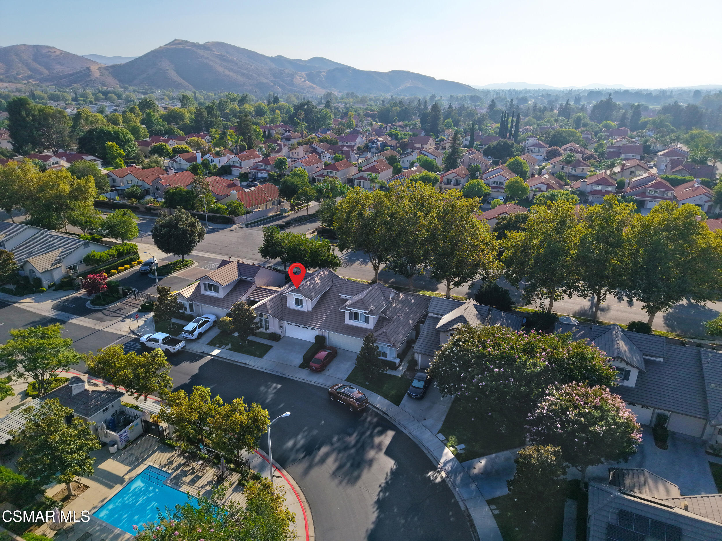 2059 Tulip Avenue Simi Valley, CA 93063 - Photo 33 of 37 an aerial view of a town with couple of houses