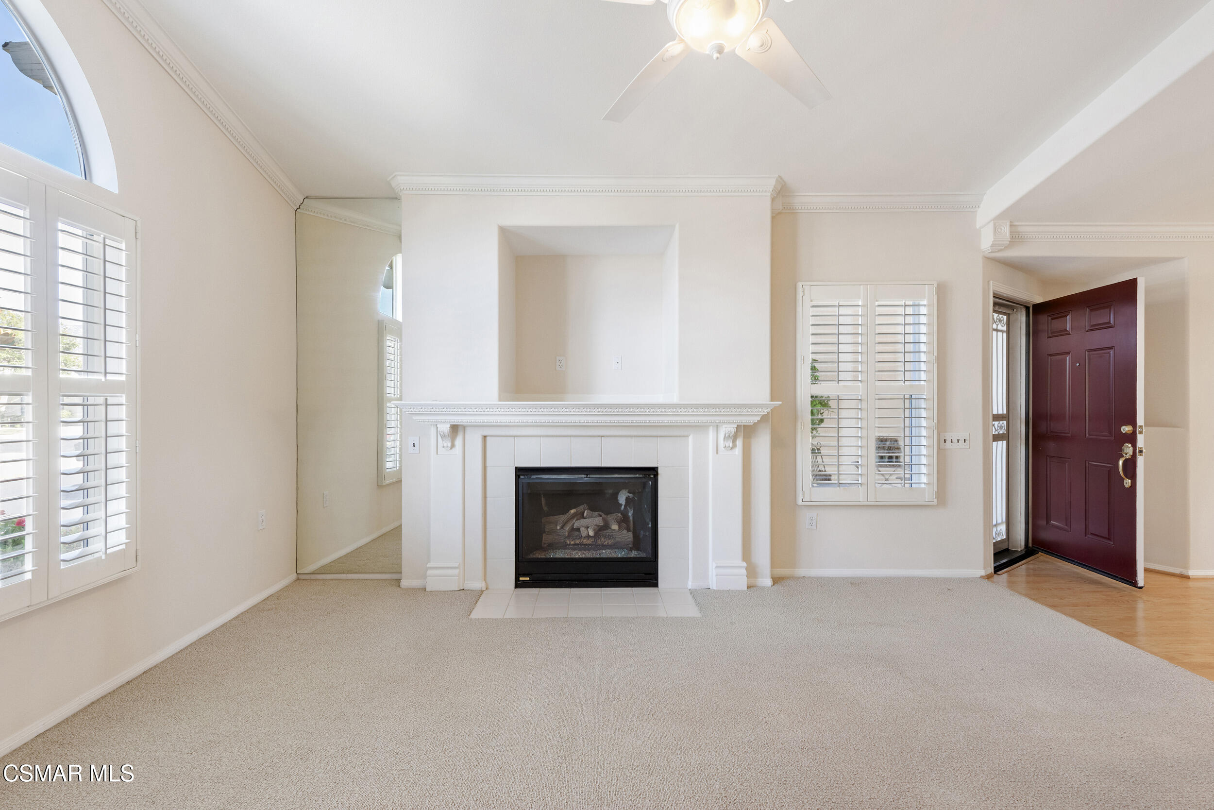 2059 Tulip Avenue Simi Valley, CA 93063 - Photo 4 of 37 wooden floor fireplace and windows in an empty room