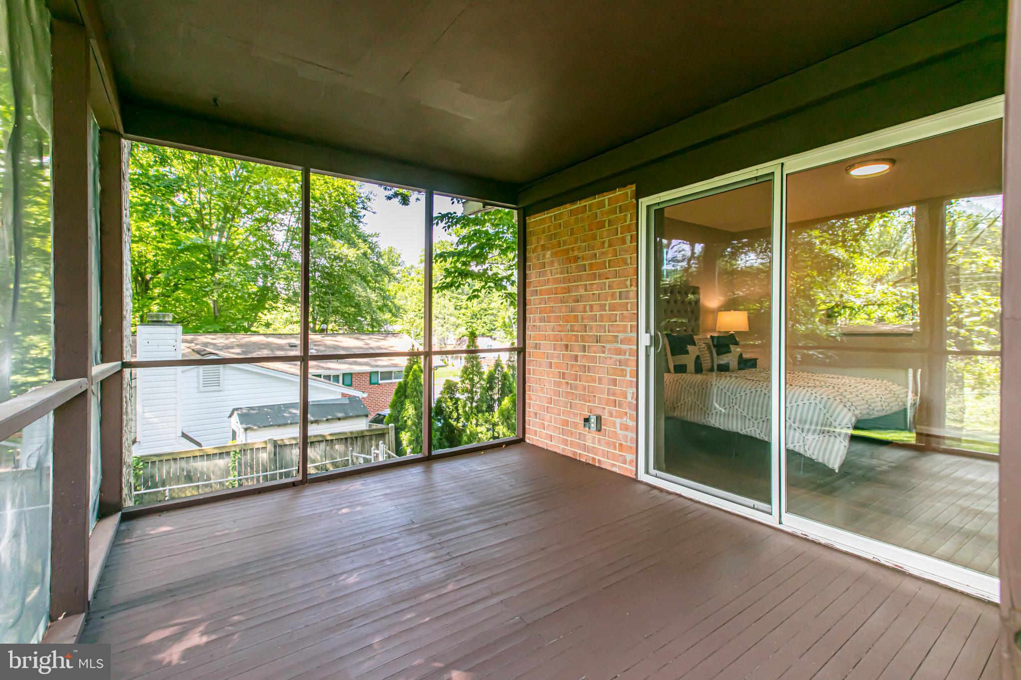 5505 Eastbourne Drive Springfield, VA 22151 - Photo 25 of 64 Screened porch of primary bedroom