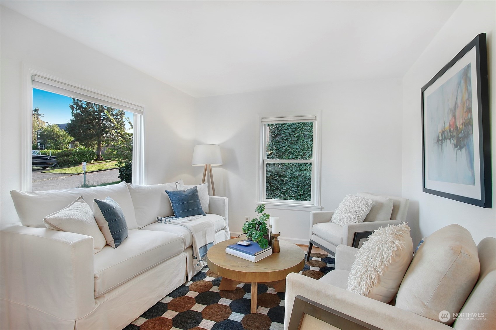 906 North 88th Street Seattle, WA 98103 - Photo 3 of 23 a living room with furniture and a large window