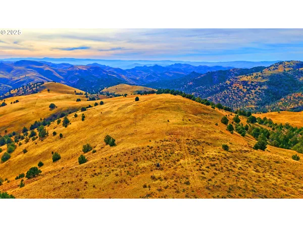 a view of an ocean and a mountain