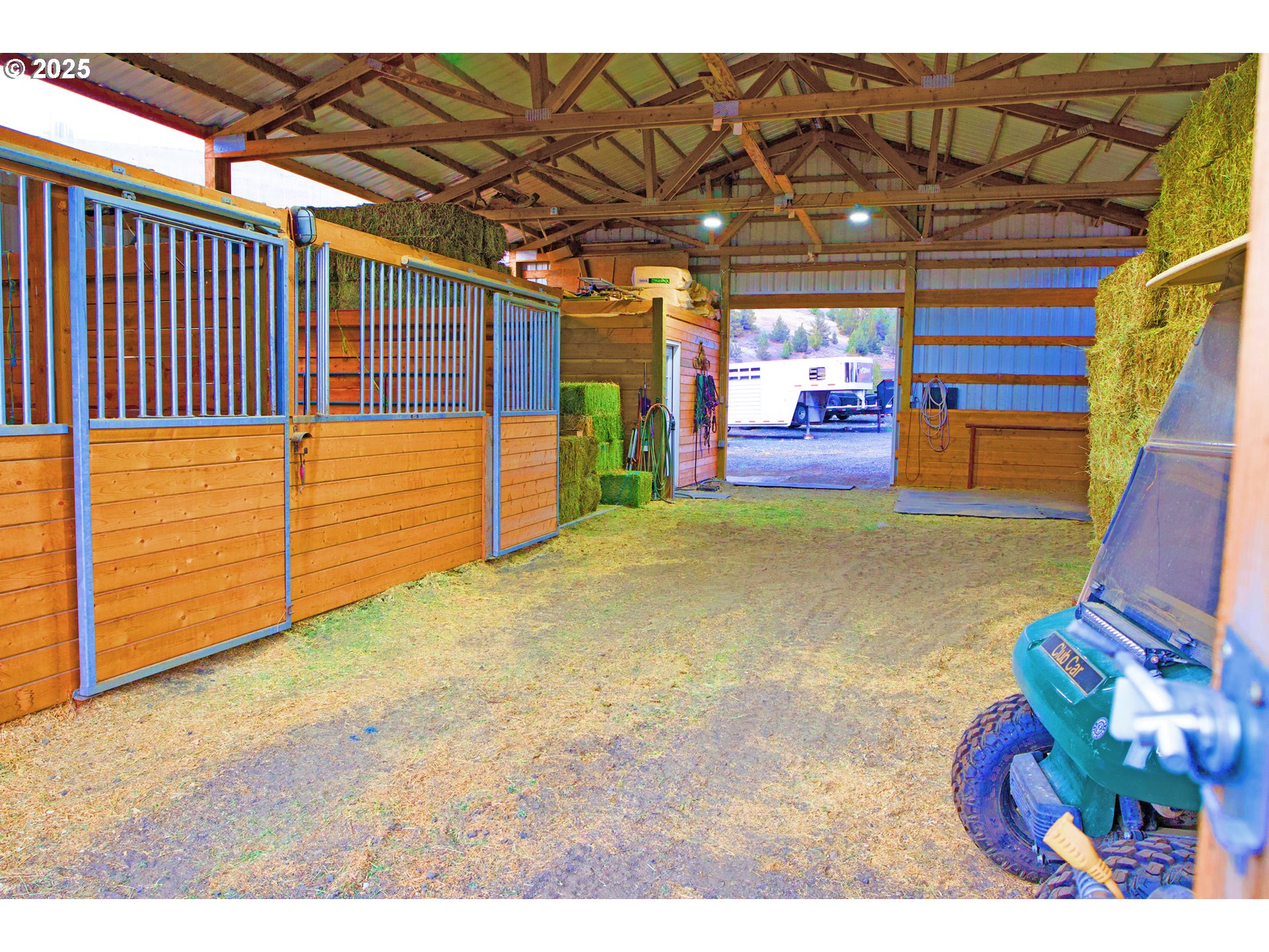 46457 Highway 218 Fossil, OR 97830 - Photo 16 of 45 a view of a backyard with a patio