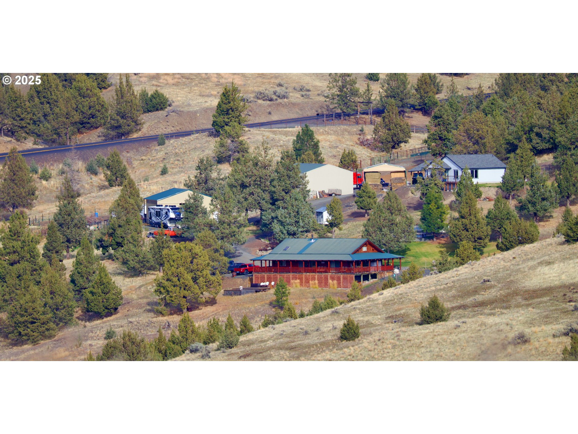 46457 Highway 218 Fossil, OR 97830 - Photo 3 of 45 an aerial view of a houses
