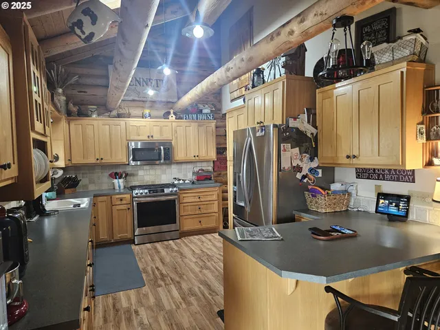 a view of a couch in a room