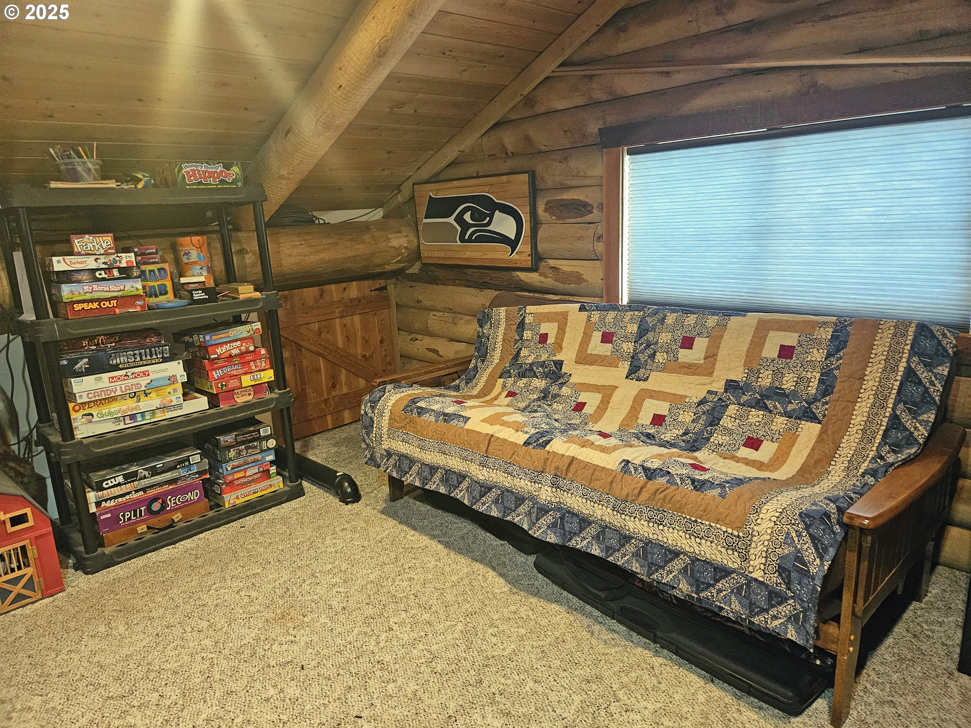 46457 Highway 218 Fossil, OR 97830 - Photo 39 of 45 a bed sitting in a room next to a window