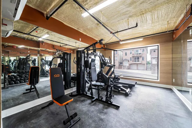 a front view of a building